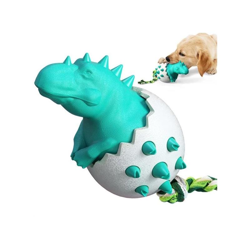 Dinosaur Eggs Dog Chew Toys Durable Puppy Molar Stick