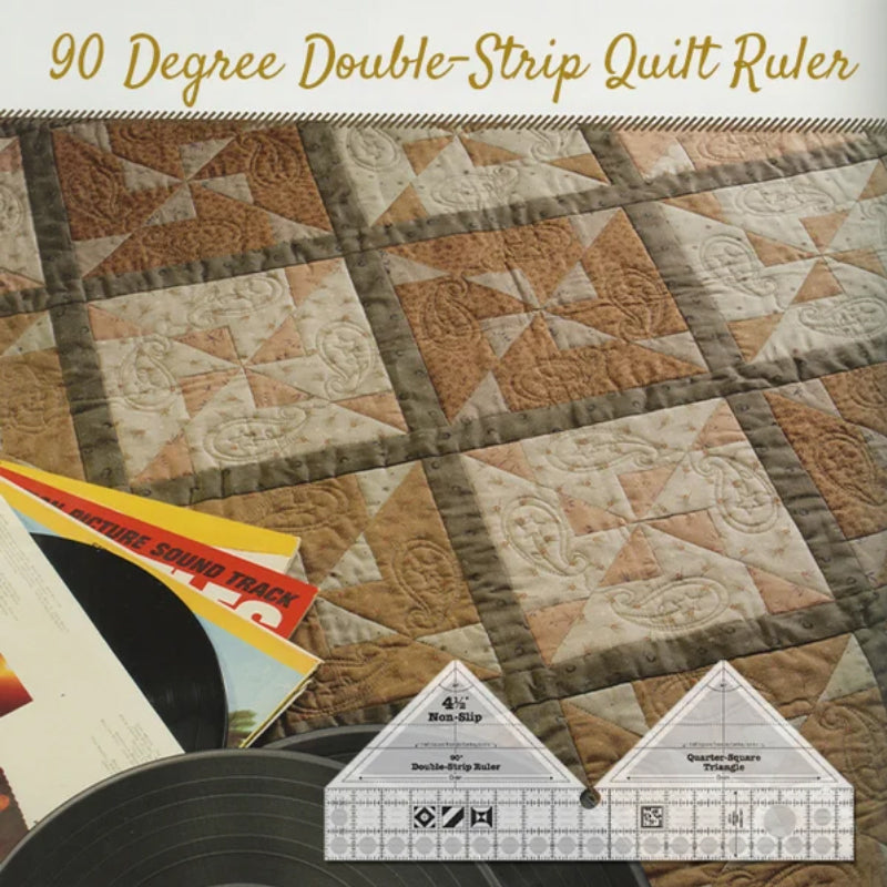 🎊90 Degree Double-Strip Quilt Ruler🎊