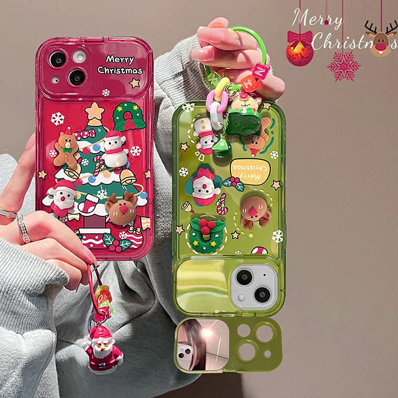 Christmas Tree Pendant For iPhone Cover with Mirror