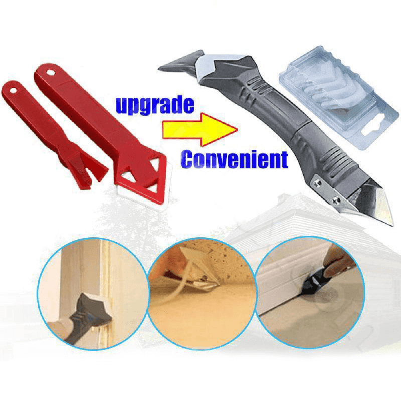3 IN 1 SILICONE CAULKING TOOLS（STAINLESS STEELHEAD）