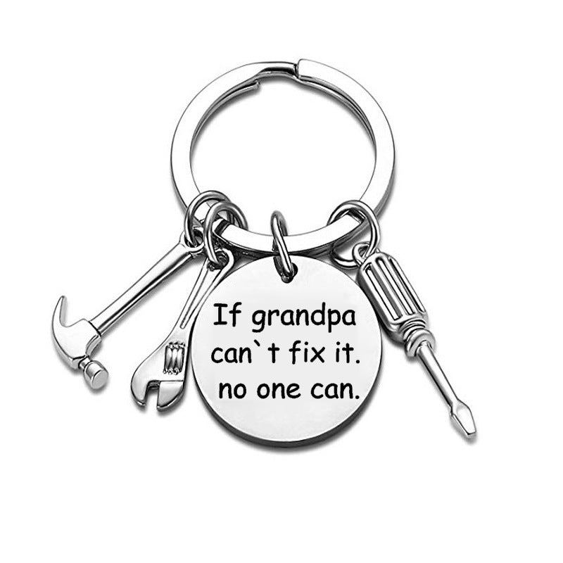Novelty Handyman Repair Tool Charm Keychain - Gift for Father's Day