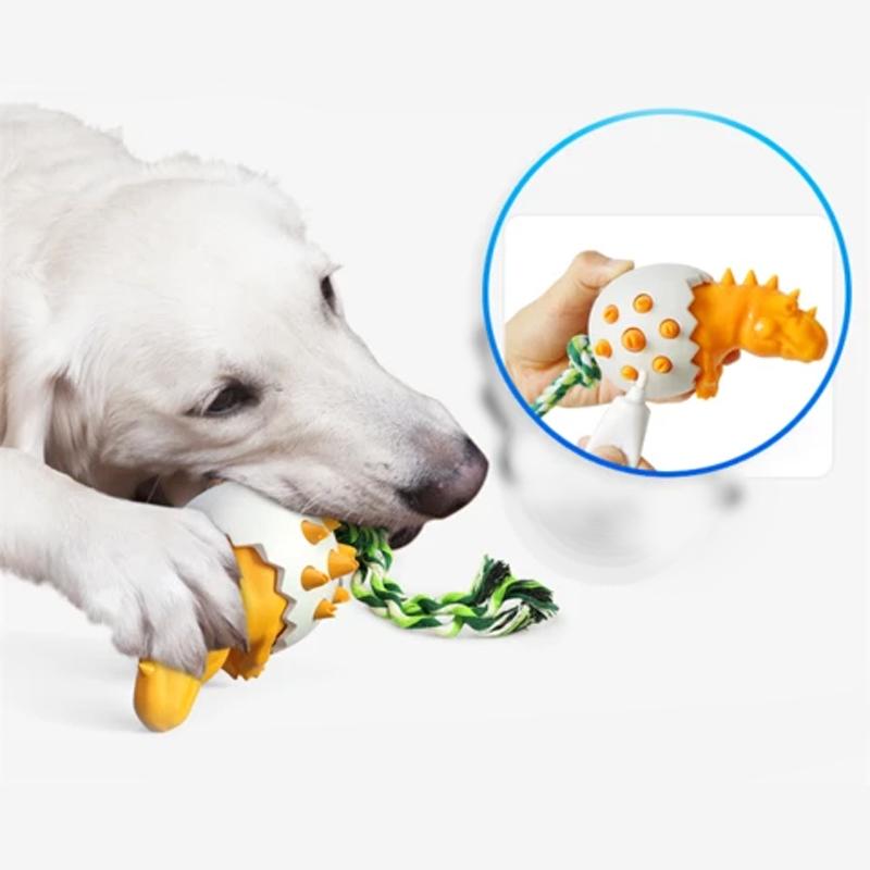 Dinosaur Eggs Dog Chew Toys Durable Puppy Molar Stick