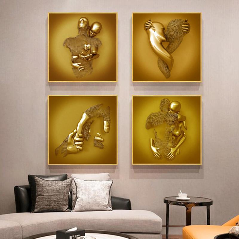 Love Heart 3D Effect Wall Art Painting