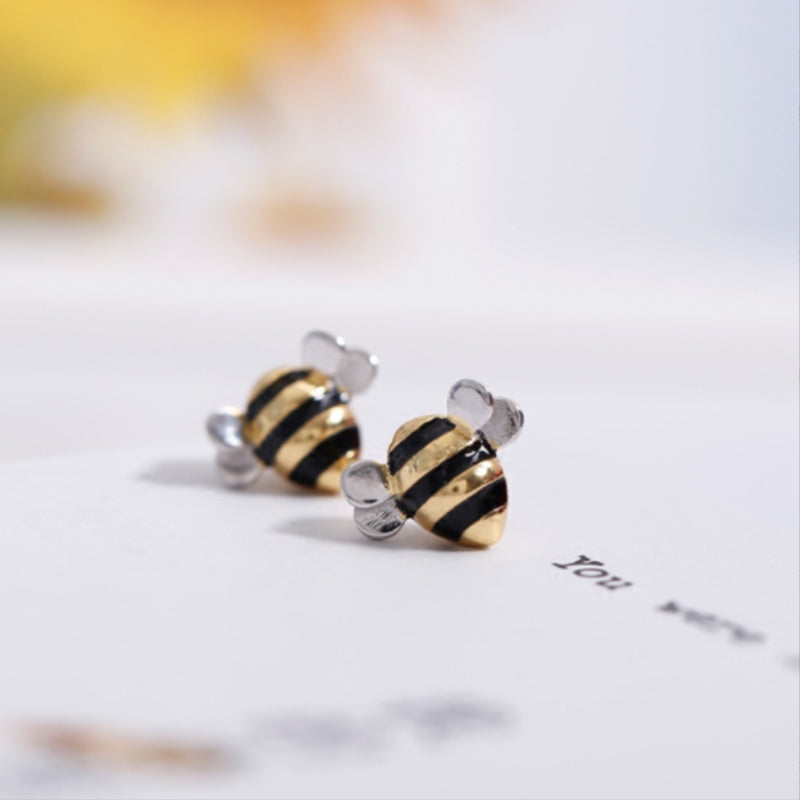 Honey Bee Stud Earrings