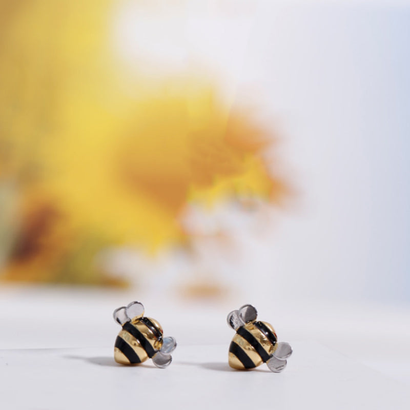Honey Bee Stud Earrings