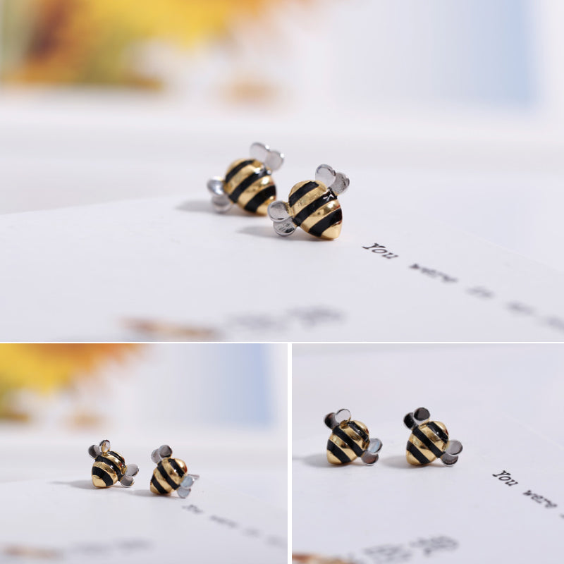 Honey Bee Stud Earrings