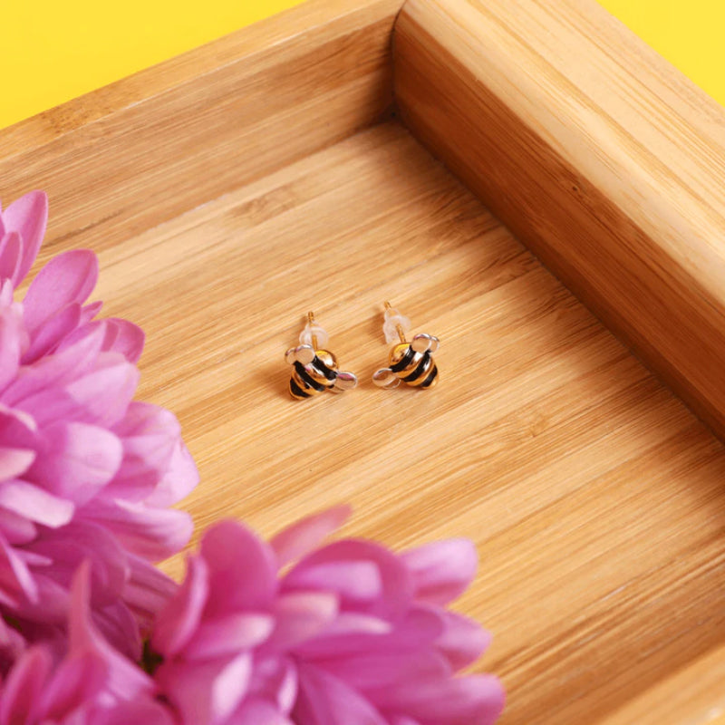Honey Bee Stud Earrings