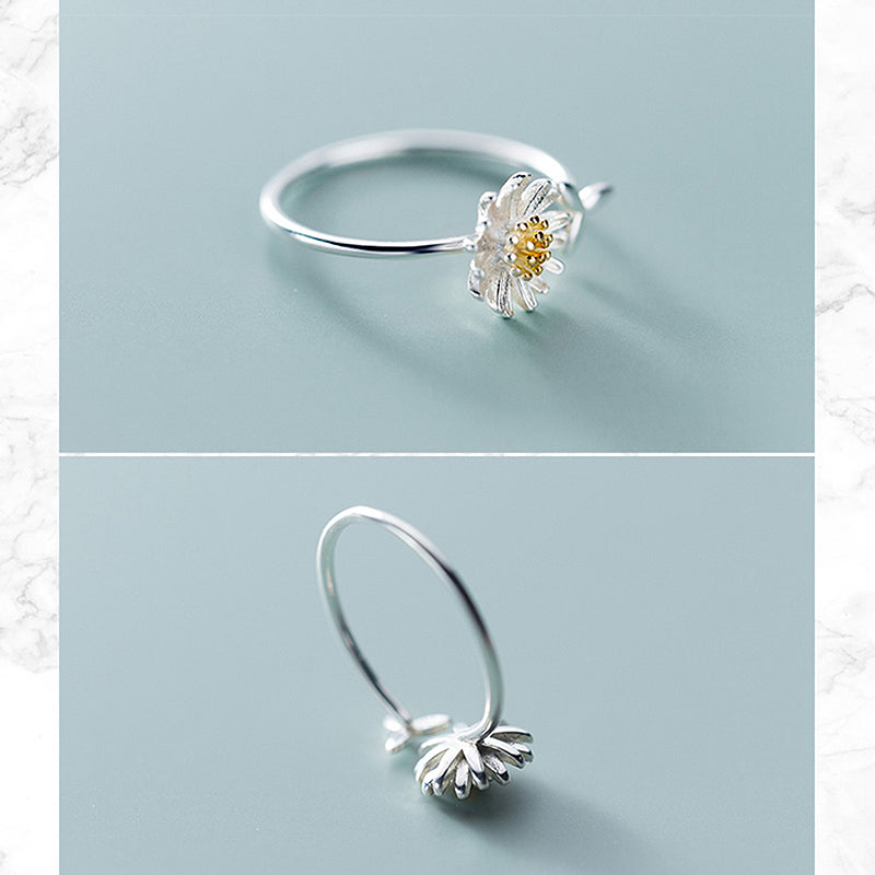 Blooming Daisy Flower Ring - Happy Birthday to April Girl