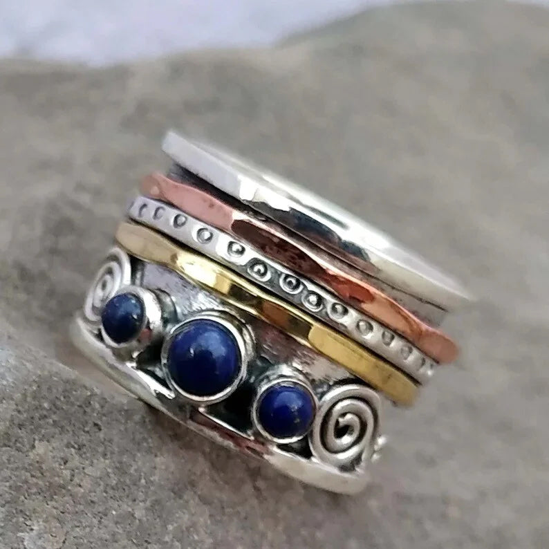 Bohemian Sapphire Meditation Ring