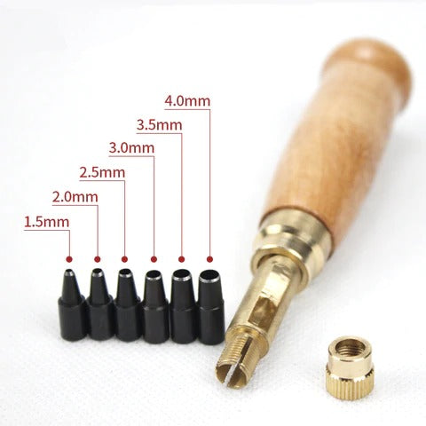 DIY Leather Punch Rotary Punch Automatic Hole Puncher Craft Tool