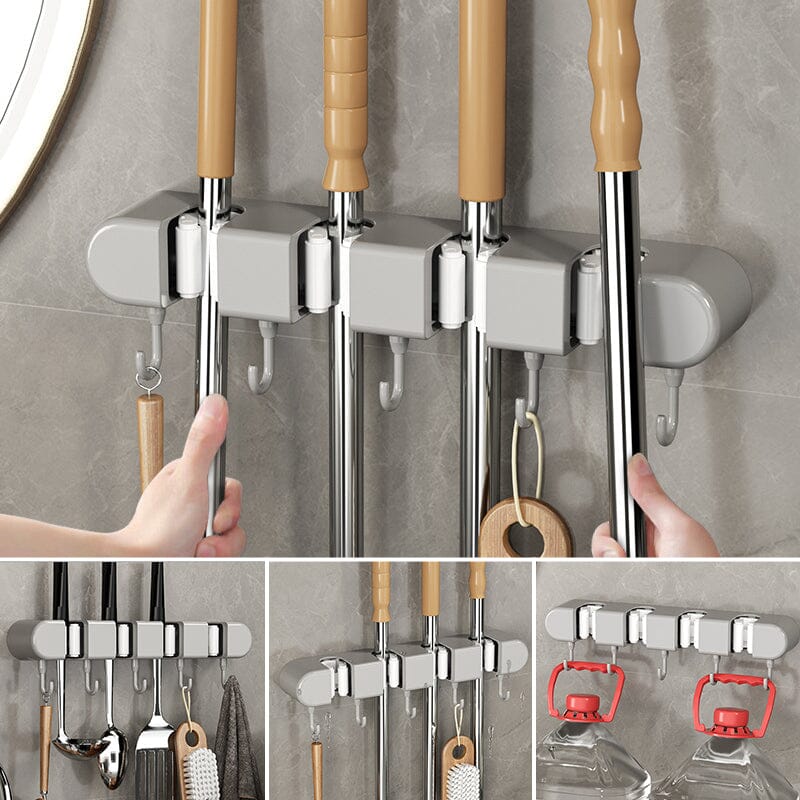 ✨Hot Sale✨Multifunctional Mop Holder with Hook