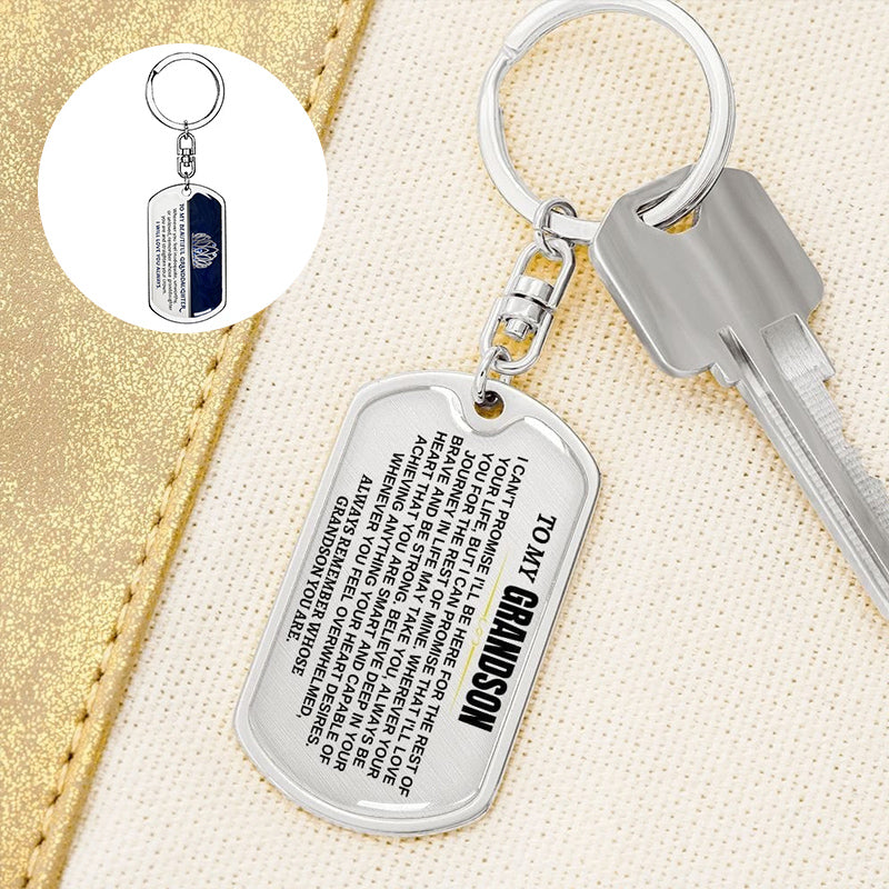🎁Perfect Gift to My Grandson-Personalized Keychain