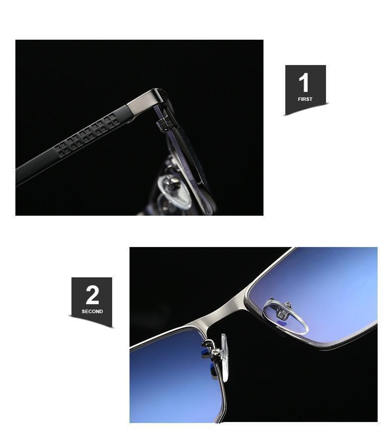 Collapsible Third Generation Titanium Progressive Far And Near Dual-use Reading Glasses