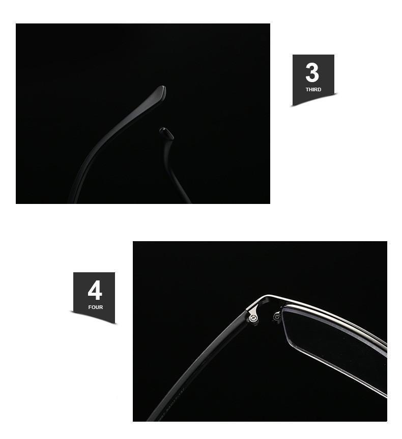 Collapsible Third Generation Titanium Progressive Far And Near Dual-use Reading Glasses