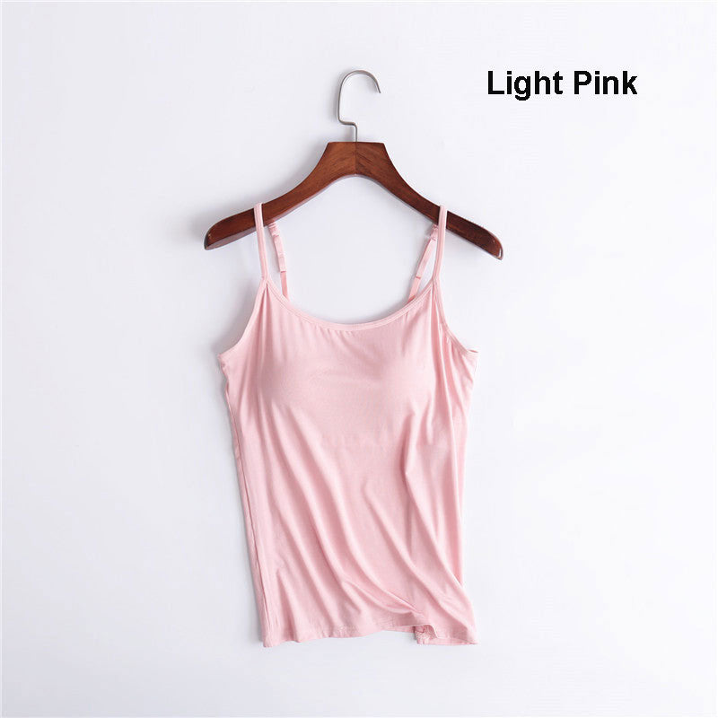 Women’s Tank Top with Built in Removable Bra