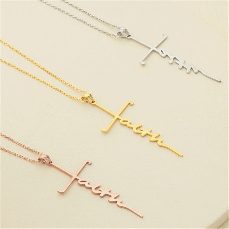Faith Cross Pendant Necklace