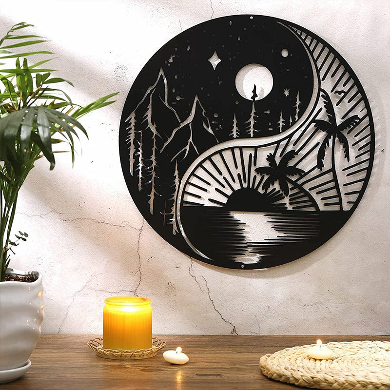 Black Metal Wall Art Home Decor