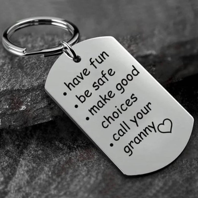 Reminder To Do Things Stainless Steel Keychain