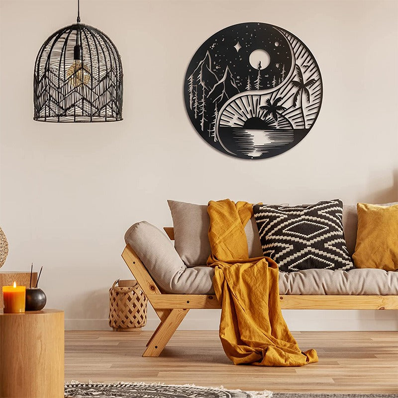 Black Metal Wall Art Home Decor
