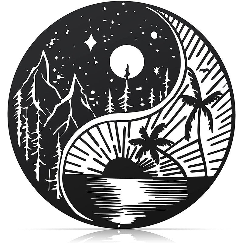 Black Metal Wall Art Home Decor