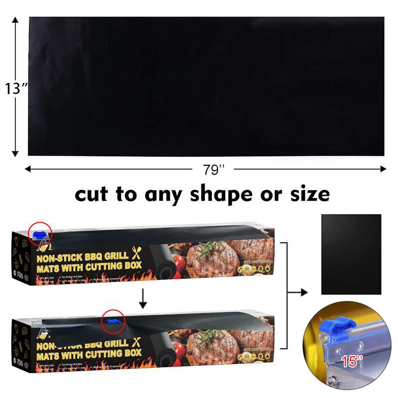 New Cuttable Non-Stick BBQ Grill Mats