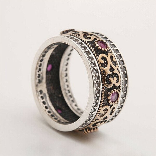 Antique Boho Gemstone Ring