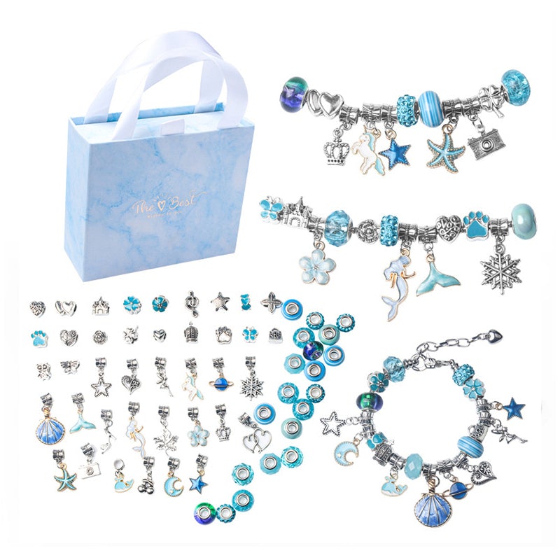63pcs DIY Crystal Bracelet Set For Girls Christmas Gifts