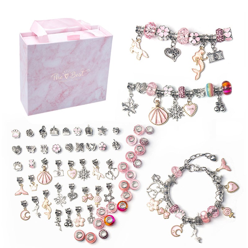 63pcs DIY Crystal Bracelet Set For Girls Christmas Gifts