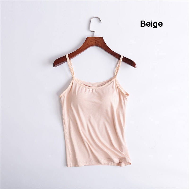 Women’s Tank Top with Built in Removable Bra