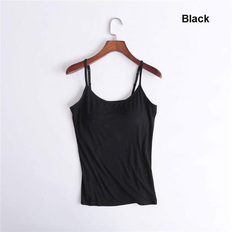 Women’s Tank Top with Built in Removable Bra
