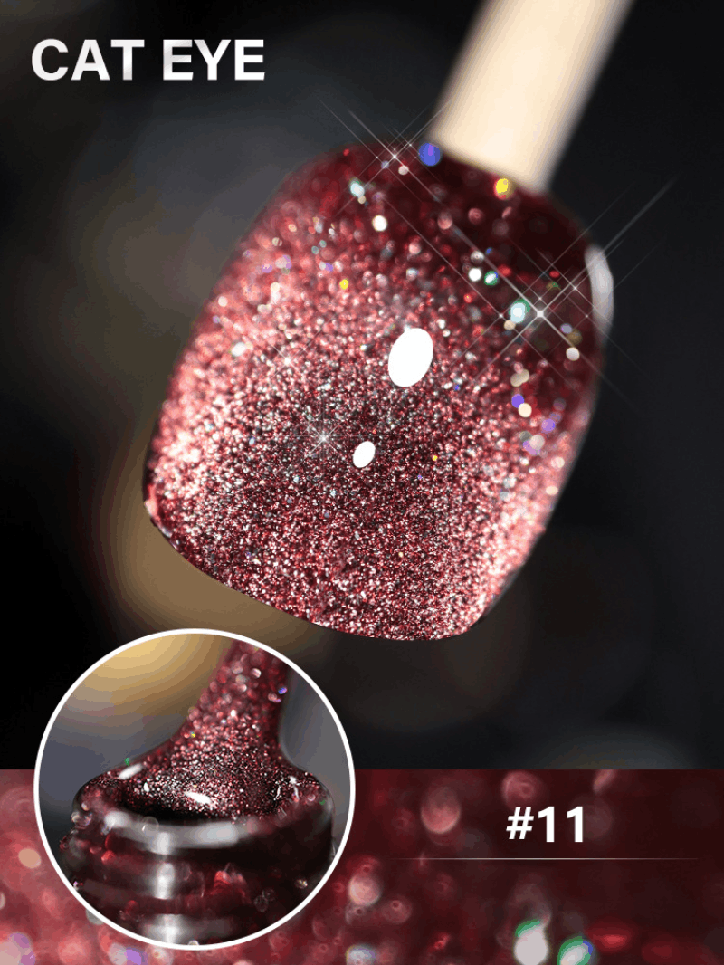 ✨Valentine's Day Promotion-50% Off✨Laser Dia-mond Cat Eye Nail Polish