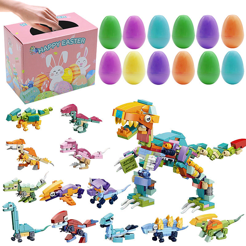 12/24 PCS Wind Up Toy Prefilled Easter Eggs for Kids Easter Basket Stuffers