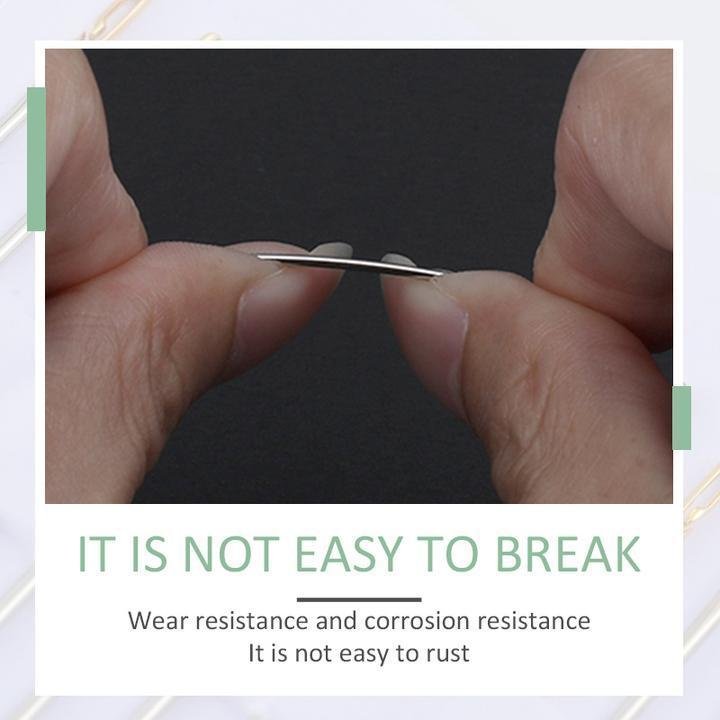 Self-threading Sewing Needles