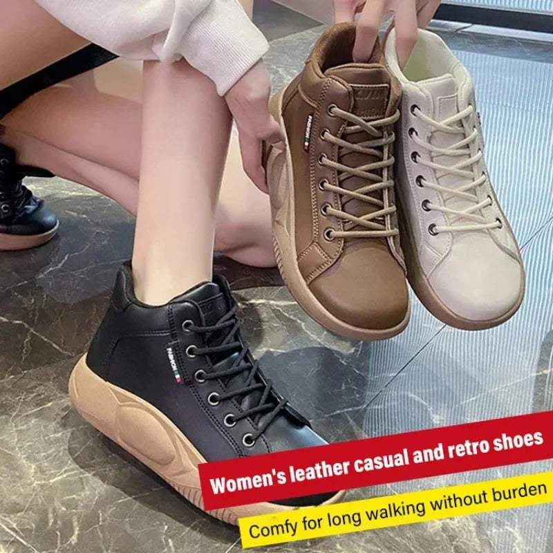 Women's High Top Thick-soled Casual Shoes Martin Boots