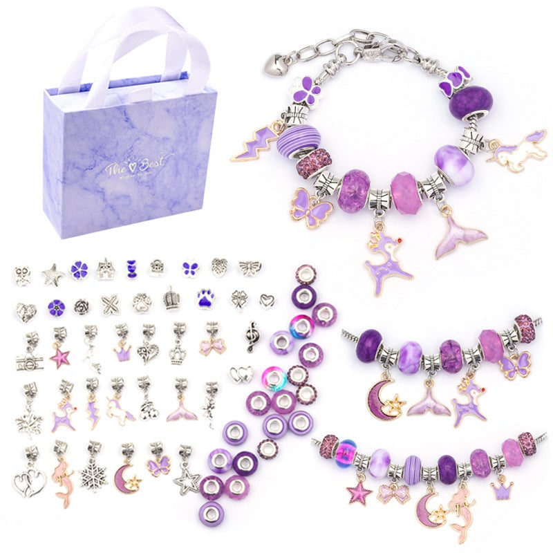 63pcs DIY Crystal Bracelet Set For Girls Christmas Gifts