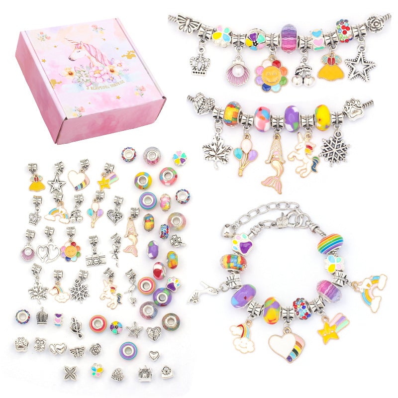 63pcs DIY Crystal Bracelet Set For Girls Christmas Gifts