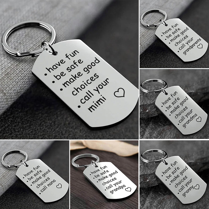 Reminder To Do Things Stainless Steel Keychain
