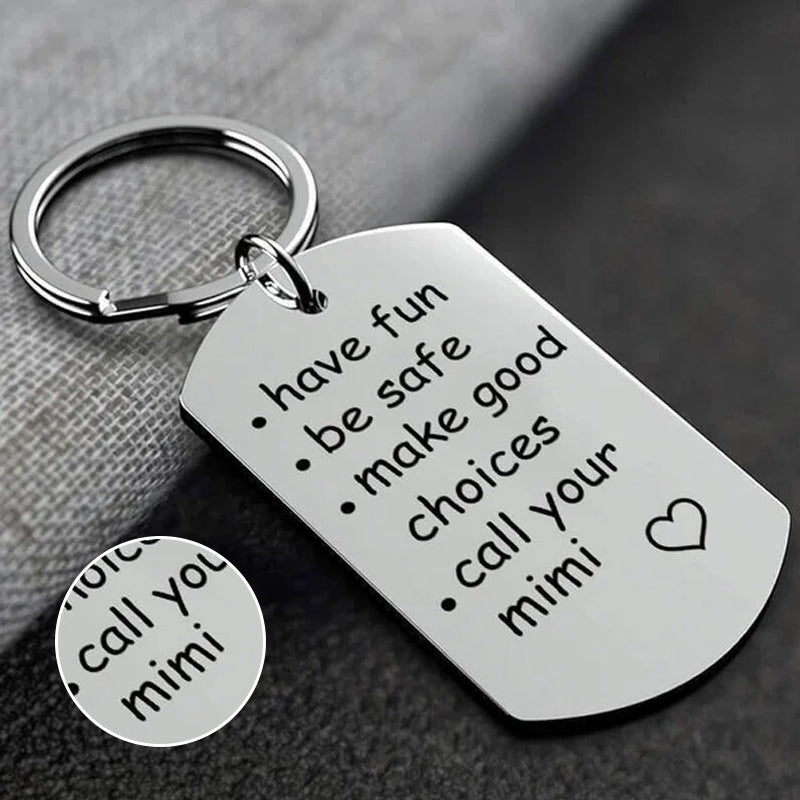 Reminder To Do Things Stainless Steel Keychain