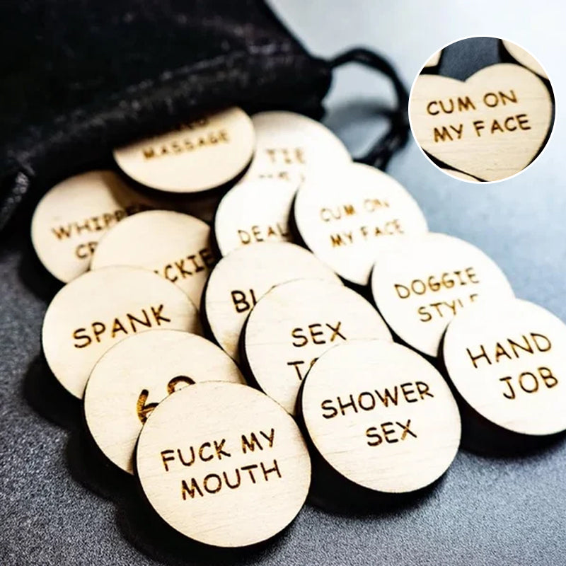 20pcs/set Date Night Activity Token Funny Tokens Wooden