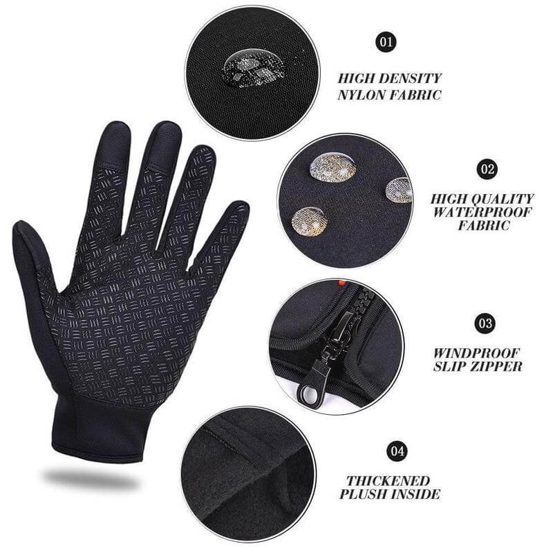 Winter Unisex Cycling Running Driving Thermal Gloves
