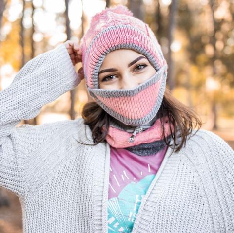 Women's Winter Set - Mask, Hat, Scarf