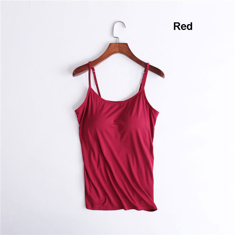 Women’s Tank Top with Built in Removable Bra