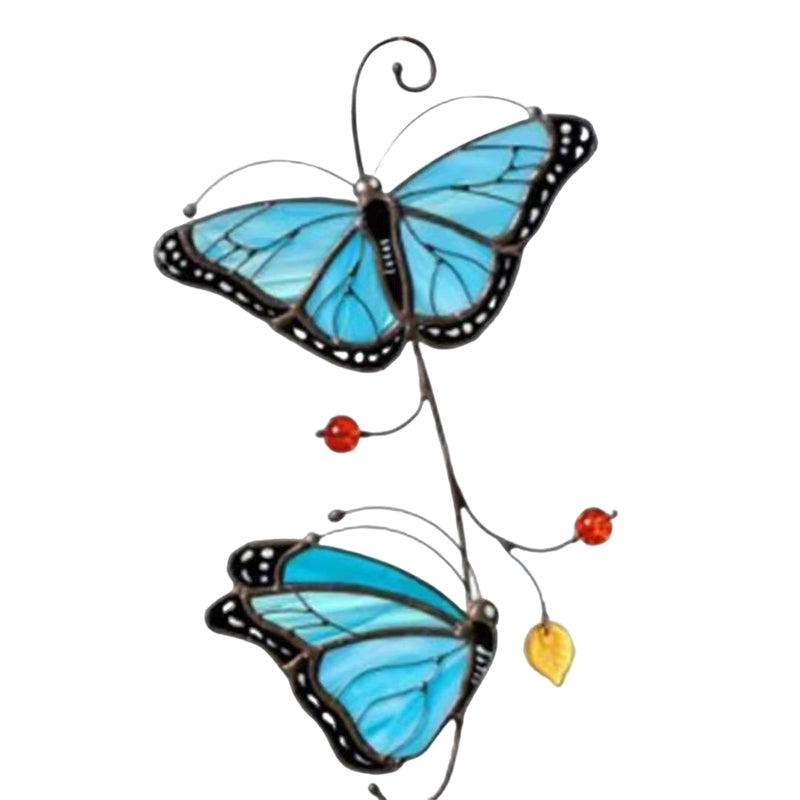 🦋🦋Stained Monarch Butterfly Glass Window Decor
