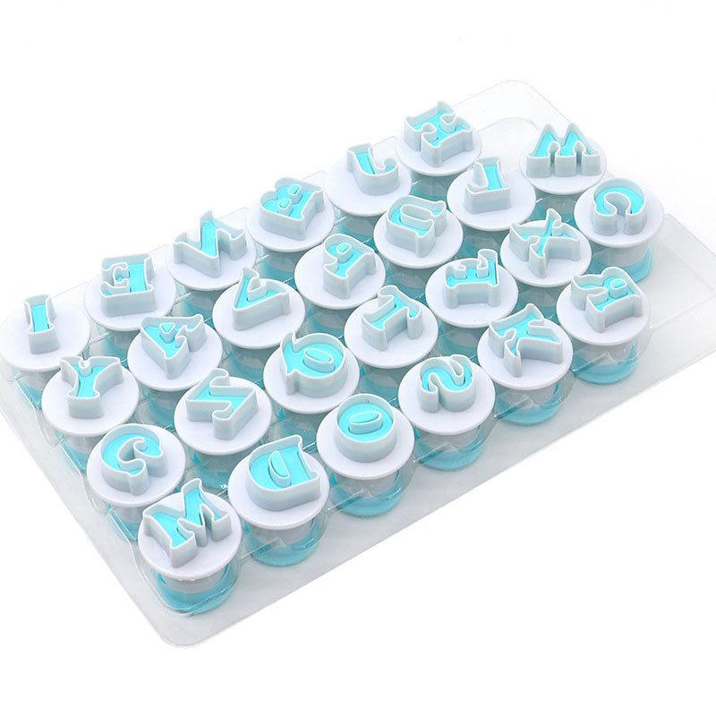 Alphabet Fondant Plunger Cutter