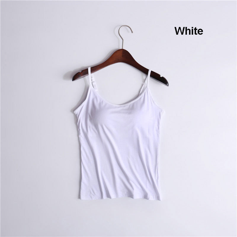 Women’s Tank Top with Built in Removable Bra